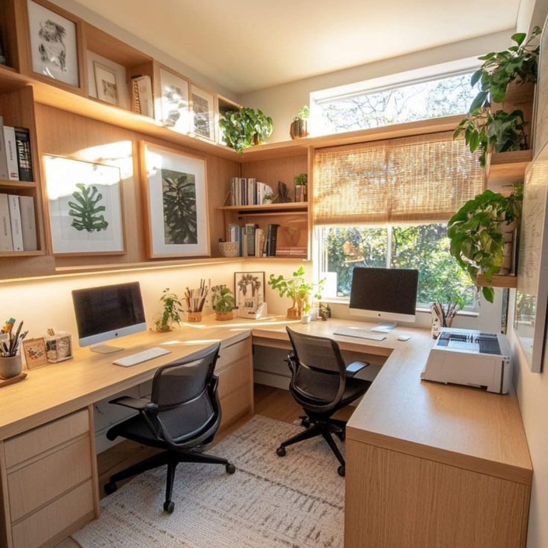 SushmaKhinvasa1's tweet image. Work smarter, not harder! ✨💻 Transform your space with these stylish and functional home office ideas—because productivity starts with the perfect setup. 🚀🏡

#WorkFromHome #HomeOfficeGoals #DreamWorkspace