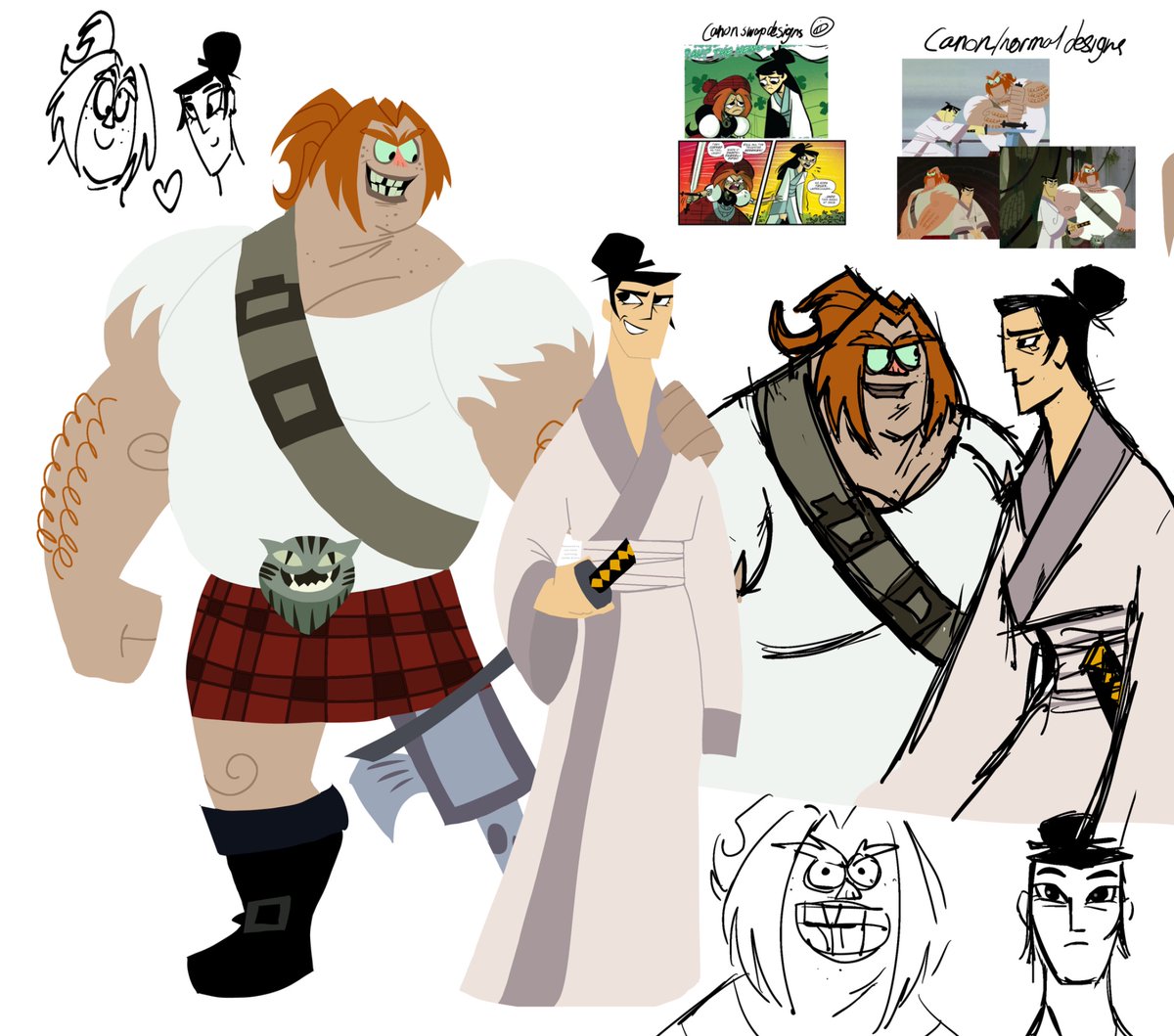 Guys be honest does my attempt at the samurai Jack style look more