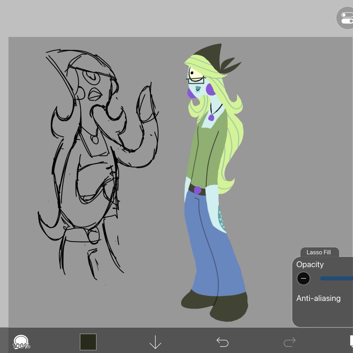 febreezy_lalala's tweet photo. Guys be honest does my attempt at the samurai Jack style look more ugly vivziepop or cool epic samurai jack 🙁 https://t.co/OOV0eGkBb5