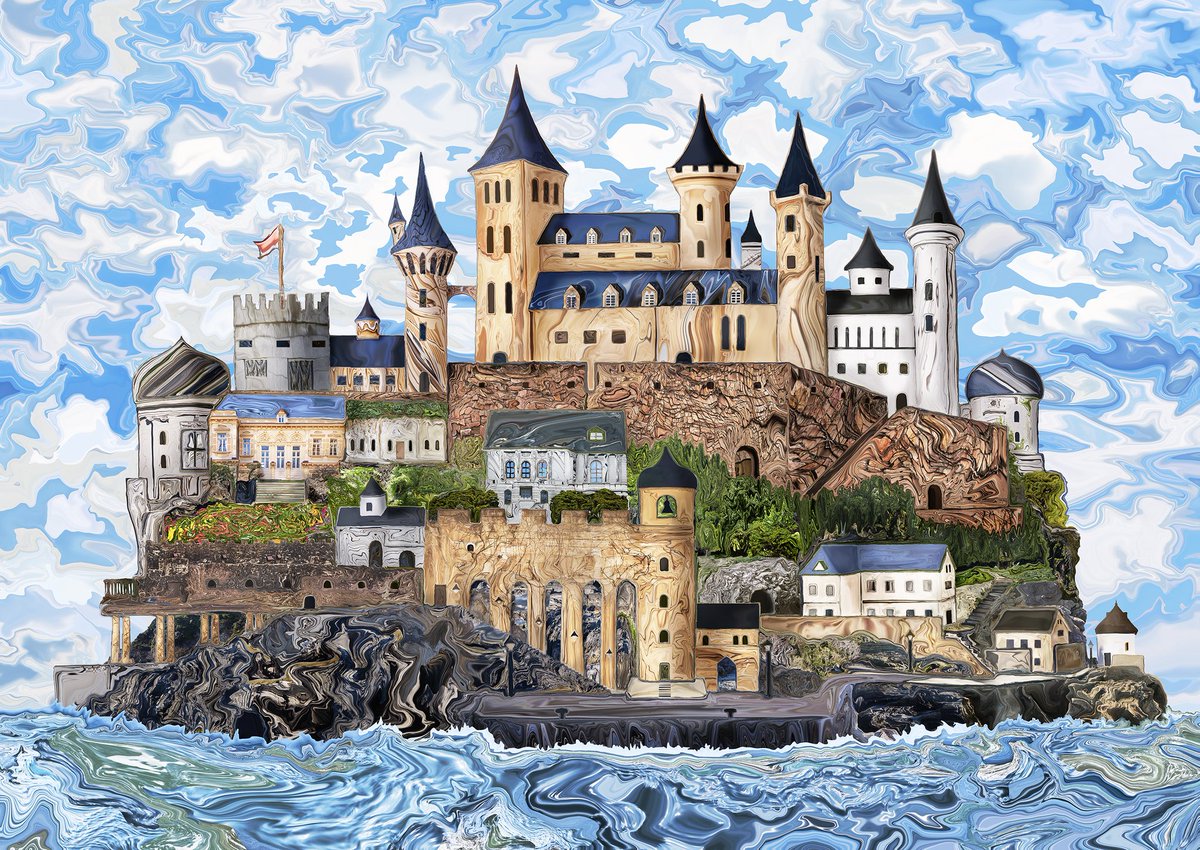 Ryuji_Works's tweet photo. 【新作紹介】

『ISLAND Castle』
ISLANDシリーズとして今後は島に着目してシリーズ作品を制作していく予定です。
島は四方を海に囲まれ独自の進化を遂げます。
他に影響されない事で思いのままの姿へと成長していきます。
そんな独自の進化を表現した島を描いていければと思っています。 https://t.co/jChQvze4Vx