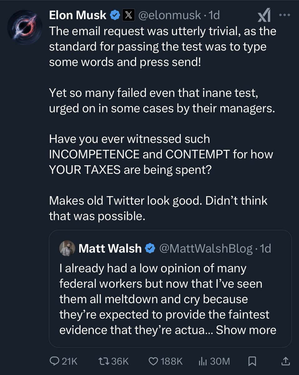 TheOddestThing's tweet photo. If someone makes you perform an “utterly trivial” task, which they express has no purpose except “passing” their control-freak needs, and extols responses requiring no thought, it’s not a good measure of an employee’s worth, but IS an excellent example of a megalomaniac at work. https://t.co/1bTqBFqgHy