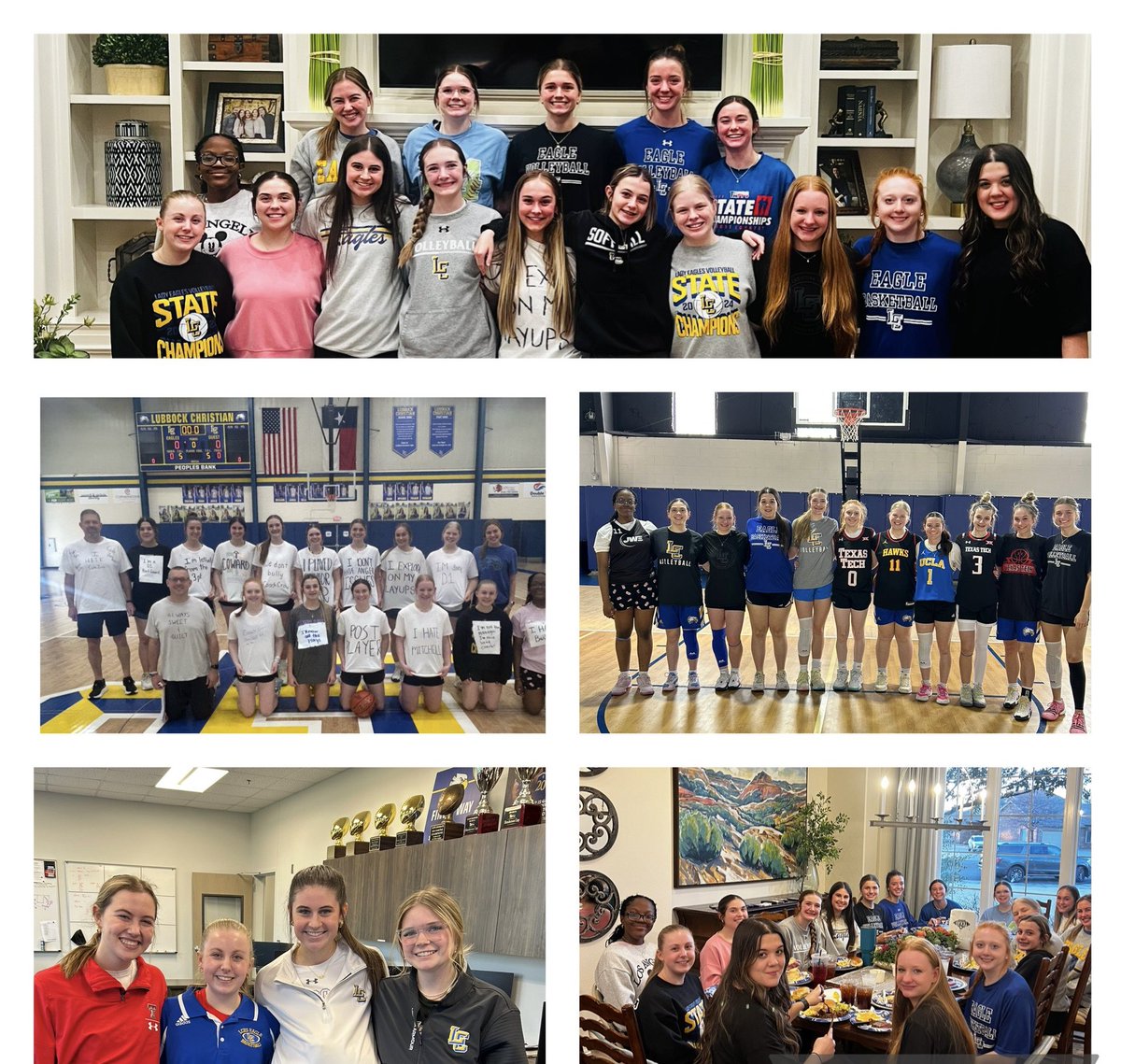 The best time of the year—playing until the very end! Loved this last week with these girls from intense practices to fun silly dress-up days and our 
“Steak FOR State” diner was the perfect way to wrap up our time in Lubbock. NOW…….on to Waco to finish strong! 💪🏀🦅