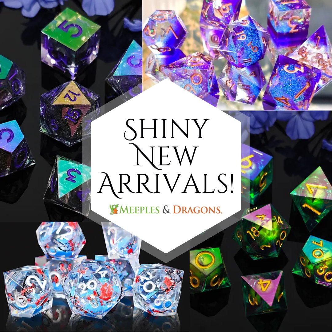 Meeples_Dragons's tweet image. A bunch of new arrivals have made their way into the dice section recently. Have you had a peek at them yet? 👀

rfr.bz/t3564b2

#dice #sharpedgedice #liquidcoredice #ttrpg #dnd