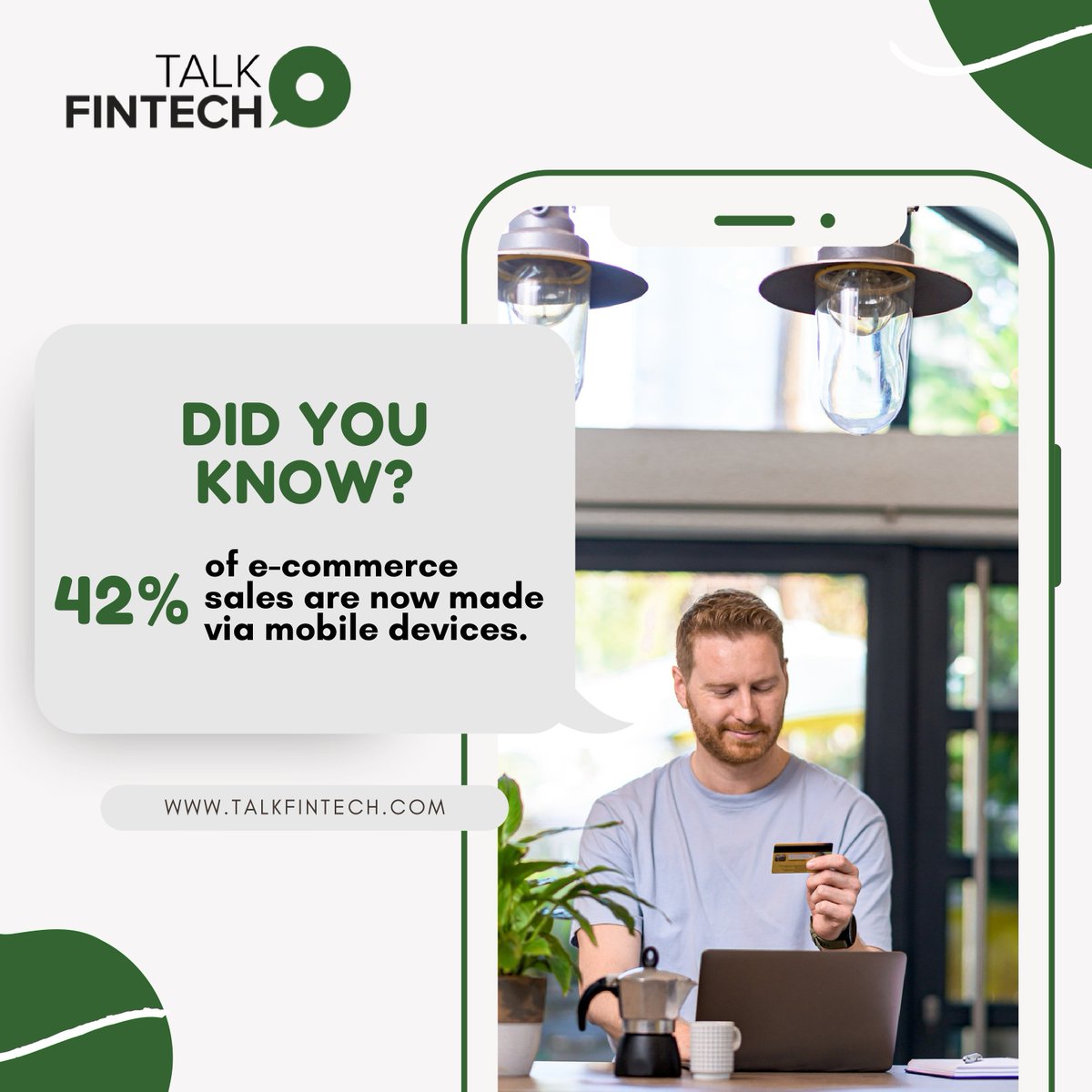 talk_fintech's tweet photo. Mobile devices account for 42% of e-commerce sales.

To capitalize on this trend, learn how to optimize your payment authorization rates. 
Dive into our latest article: https://t.co/v9hQo620WC

#Fintech #MobileCommerce #PaymentOptimization #EcommerceTrends https://t.co/1srAYfPlYz