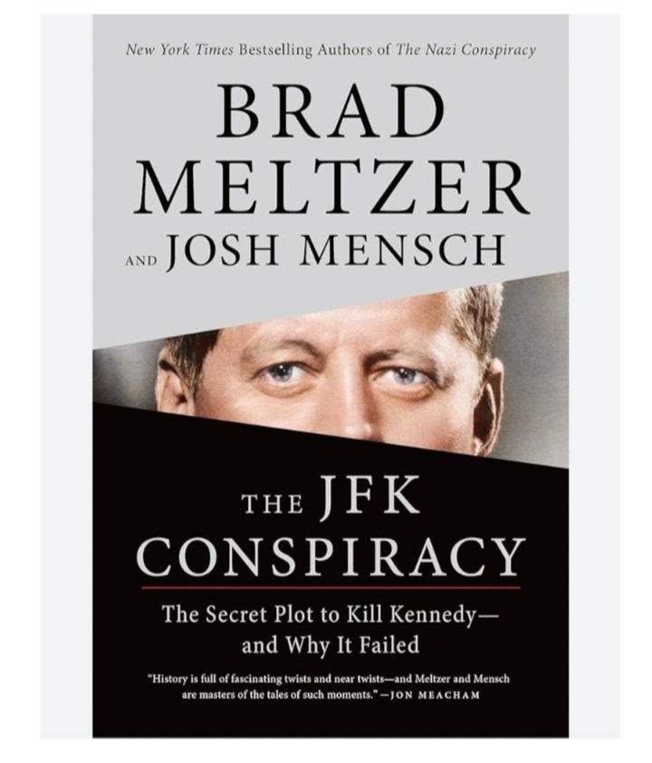 Laken Arnold (@lakenarnold16) on Twitter photo Just finished reading the JFK Conspiracy by <a href="/bradmeltzer/">Brad Meltzer</a> and <a href="/joshmensch/">Josh Mensch</a>. It is a great book- had me hooked the whole way through. I reccomend it. I didn't know it was a whole series- with others on the failed assasionation attempts on Washington and Lincoln- Just finished reading the JFK Conspiracy by <a href="/bradmeltzer/">Brad Meltzer</a> and <a href="/joshmensch/">Josh Mensch</a>. It is a great book- had me hooked the whole way through. I reccomend it. I didn't know it was a whole series- with others on the failed assasionation attempts on Washington and Lincoln-