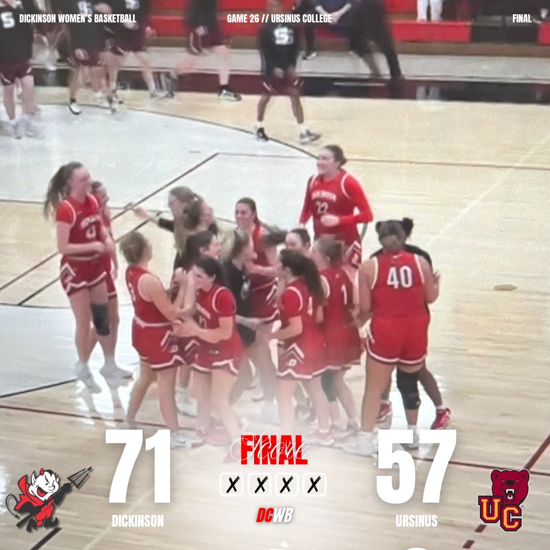 RED DEVILS ADVANCE‼️👹 

Tonight’s upset win has us moving on the second round of the Centennial tournament! Senior Guard Jenna Weinstein led tonight with a career high 24 points! Great team effort! Friday here we come! ❤️‍🔥 #dcwb