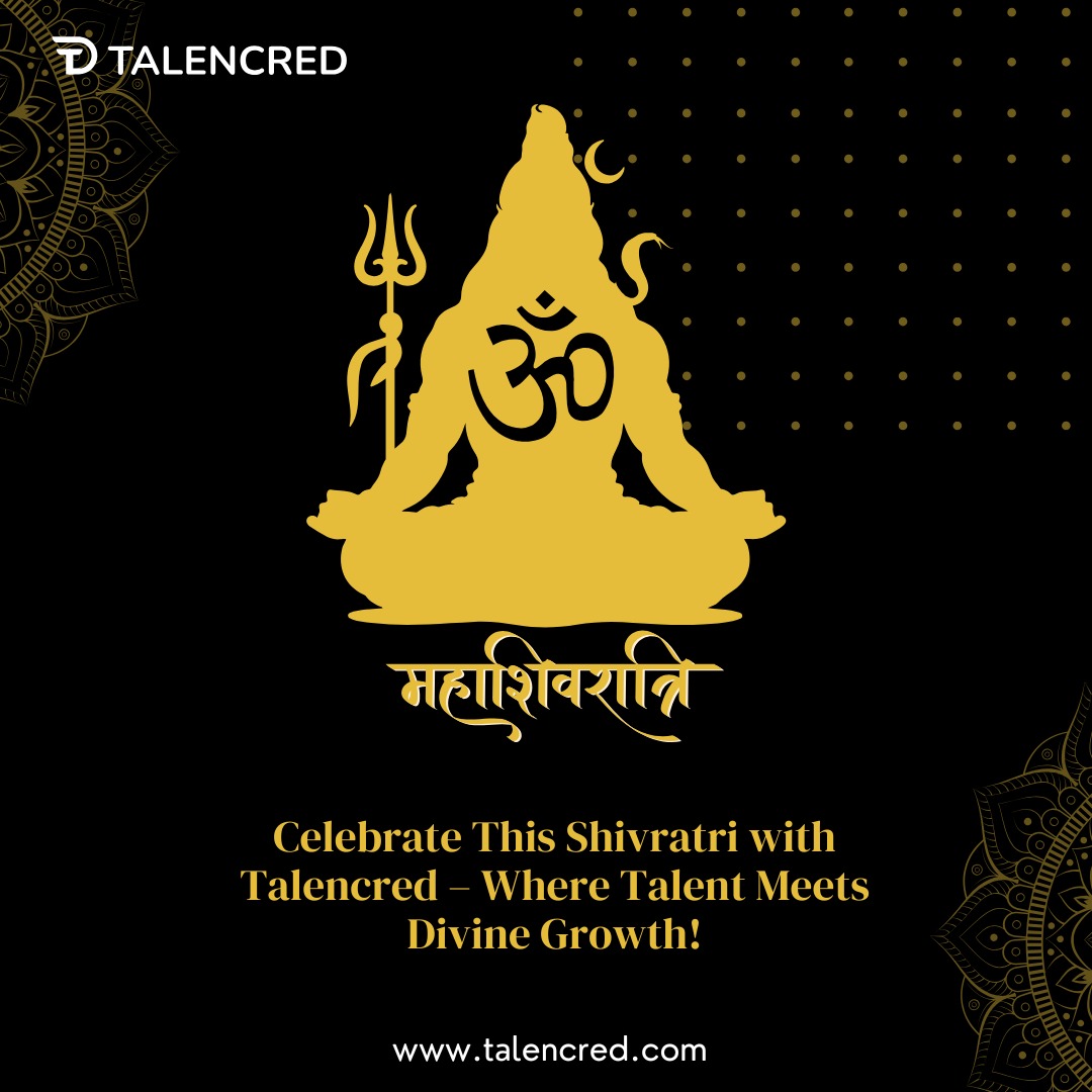 On this auspicious day of Mahashivratri, may Lord Shiva's blessings illuminate our path to success and prosperity. Grow with Talencred.com

talencred.com 

#MahaShivratri #Talencred #TalentMeetsGrowth #DivineOpportunities #freelancing #remotejobs #careergrowth