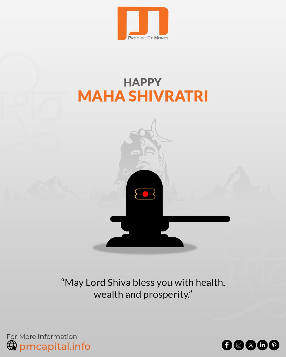pmcapitalpvtltd's tweet photo. May Lord Shiva bless you with health, wealth and prosperity

Happy Maha Shivratri
 
#HappyMahaShivratri #MahaShivratri2025 #MahaShivratri #Shivratri #ShivRatri2025 #HarHarMahadev #OmNamahShivay #LordShiva #DivineVibes #ShivaBlessings #BusinessLoan #HomeLoan #PMCapitalLimited https://t.co/7teVD0Q1Pv