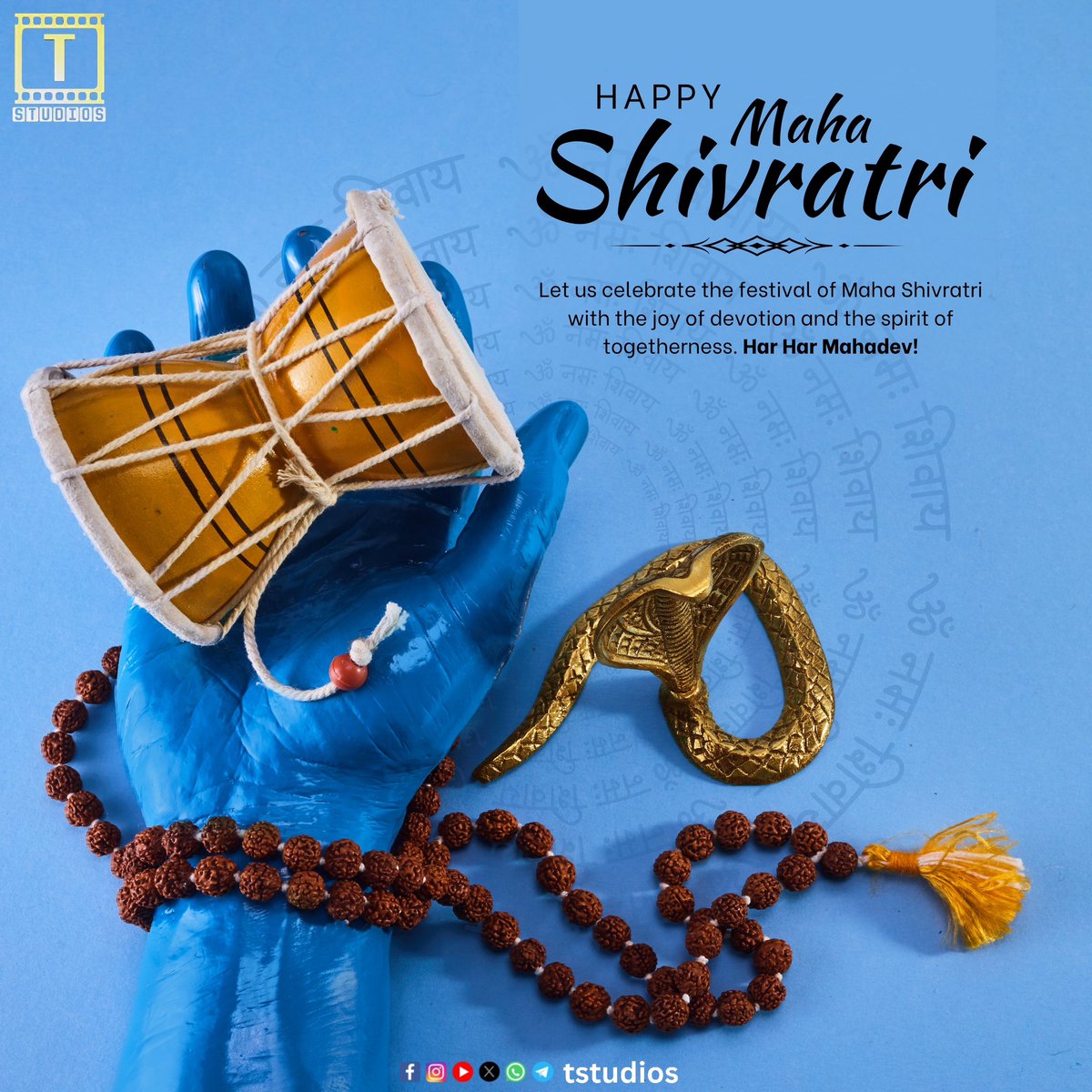 This Maha Shivaratri, may Lord Shiva destroy your sorrows and bless you with happiness!
.
.
#mahashivaratri #shiva #shivaratri #omnamahshivaya #cinema #cinemaupdates #filmyupdates #filmnews #cinews #swaraaudio #tstudios
