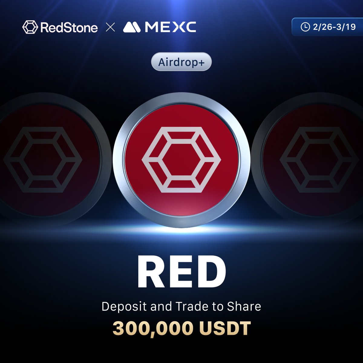 🔥 The <a href="/redstone_defi/">RedStone ♦️</a> / $RED Airdrop+ Event is live and heating up!

👉 Deposit and Trade to Share 300,000 USDT!
 
🎁 Complete tasks and win your share of $1,000 USDT Bonus
📅 Ends on 23:59, March 4 2025 (UTC): 
     gleam.io/competitions/I…

👉 Join Now: bit.ly/43dZJAW