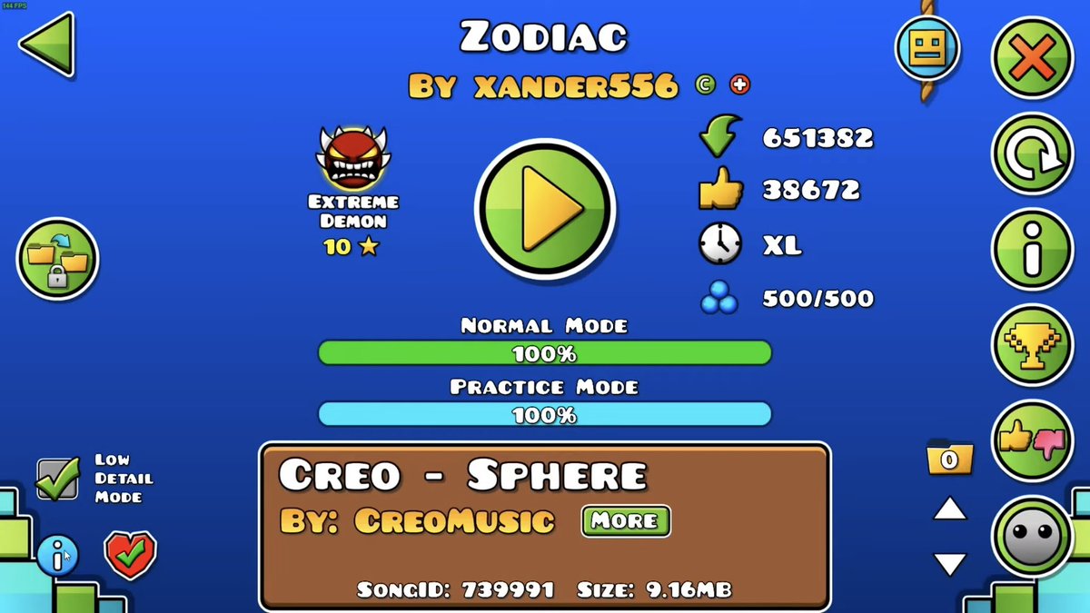 SebasLopezGD's tweet image. fue muy bonito jugar Geometry Dash ❤️