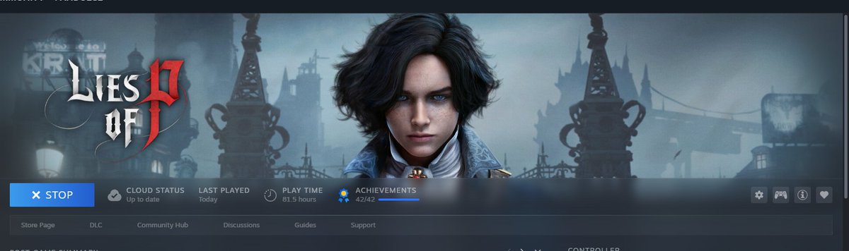 My first Souls like game and we got 100% Achievements! Honestly a masterpiece of a game. Appreciate everyone who was in my stream watching it happen. ELDEN RING NEXT! But maybe not 100% lol