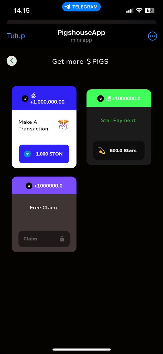 annisaptriii's tweet photo. 5$ for 100,000,000 $PIGS.
Don't buy using 1 $TON, do P2P so you can get a lower price. If you buy more, please feel free to contact me, I will give you a cheaper price!

#REALPIGSHOUSE #PIGS #TON #BTC #BULLISHONPIGS https://t.co/fSjHruFVWG