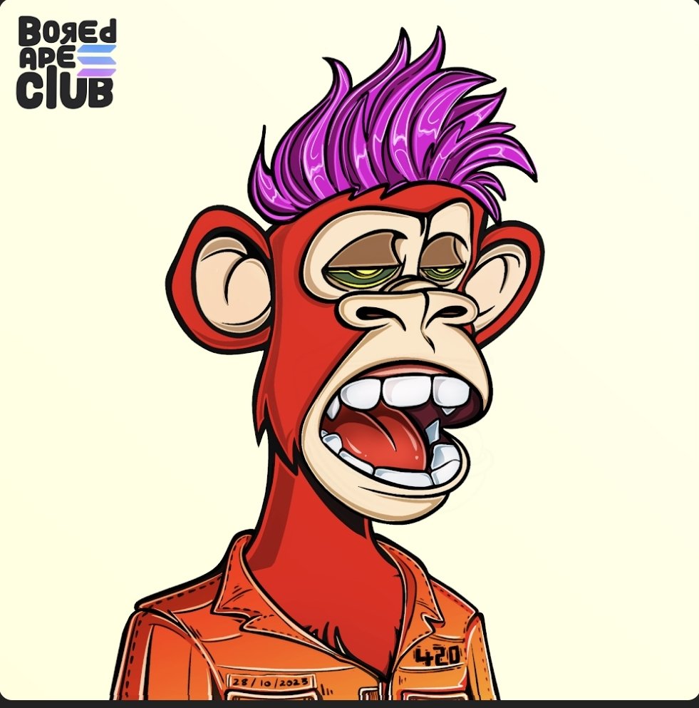 Just had to go for another one of these bad boys from <a href="/BoredApeSolClub/">Bored Ape Solana Club</a> and one of the <a href="/BASC_ZombieDAO/">ZombieDAO</a> this guy is being locked up for 365days. See you in a year bro.