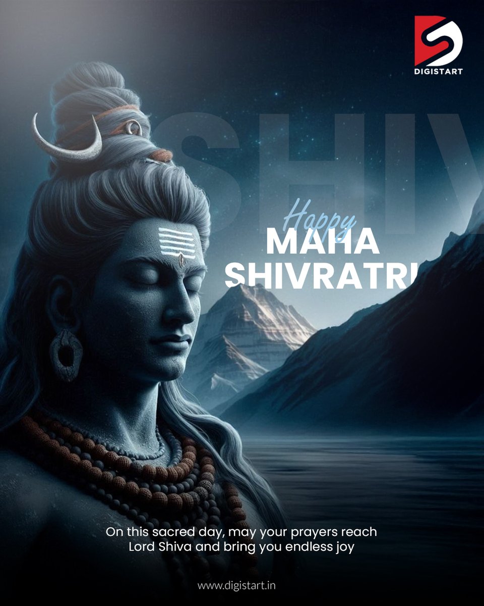 start_digi's tweet photo. On this sacred night, let’s embrace the power of Lord Shiva – the symbol of transformation, strength, and inner peace. May the divine blessings of Mahadev fill your life with prosperity, harmony, and spiritual awakening.

#Mahashivratri #Mahadev #LordShiva #ShivratriSpecial https://t.co/NjIo6Cr10p
