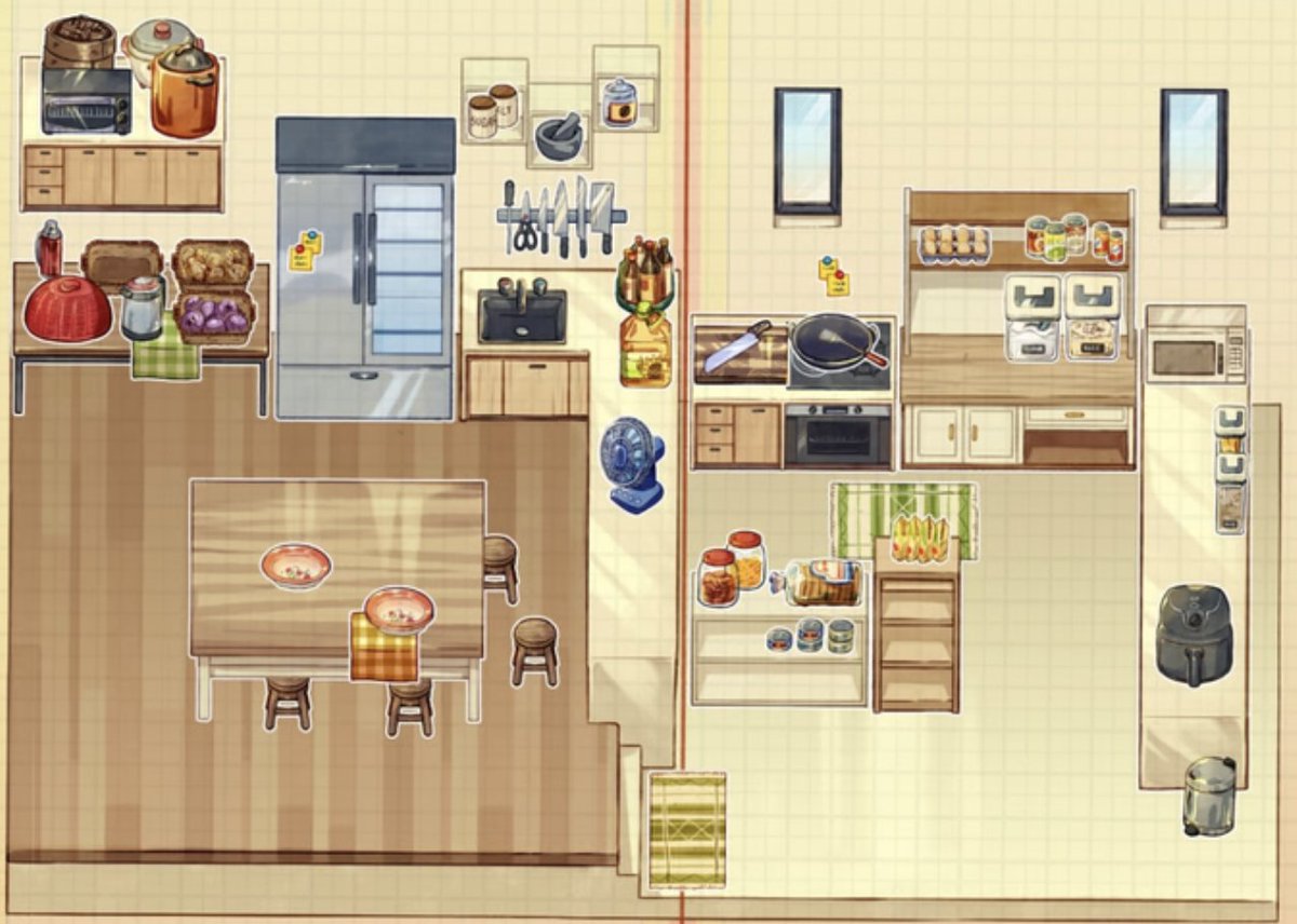 《拡散希望》
大切な人に一週間ご飯を作ってあげるソロジャーナル『What Should We Have Tomorrow?』新版のクラファンがスタート。表紙を新たに内容もパワーアップした本作、なんと一定金額に達すると日本語版（物理も）が出る！自分のキッチンを作れるビニールステッカーも！
kickstarter.com/projects/ehron…