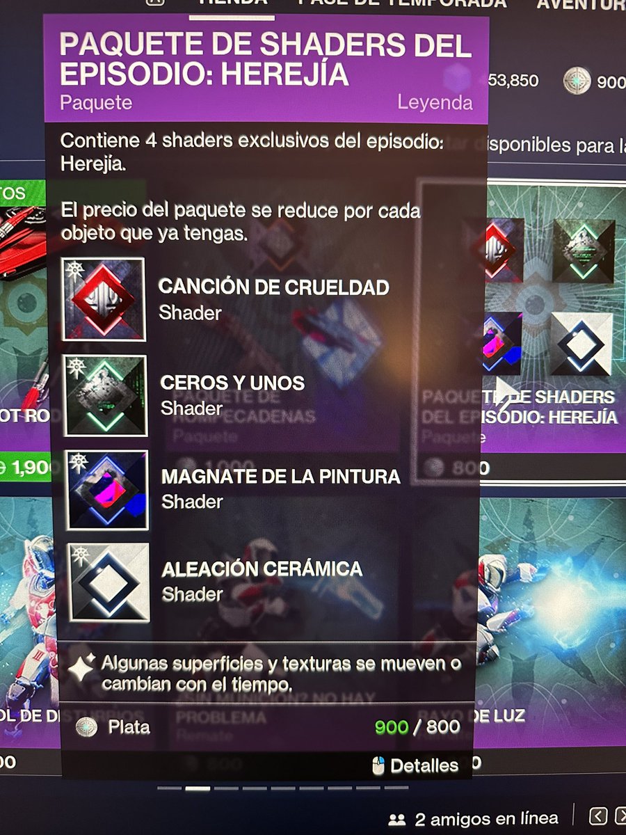AleexCuevas's tweet photo. @BungieHelp hello, I can’t buy this one https://t.co/D66pNQq6hc
