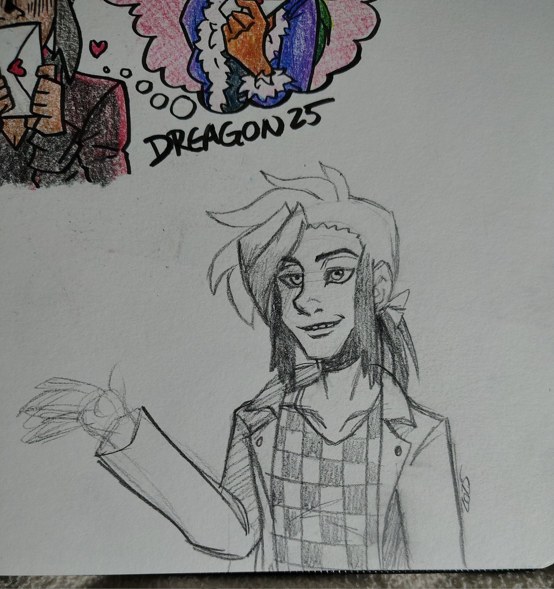 DreagonArtz's tweet photo. Did a little sketch before bed
Nixy is one of my comfort ocs XD
#abyssmal #nixymerestella @luniceity_art #sketch #traditionalart https://t.co/SSvoxub1j5