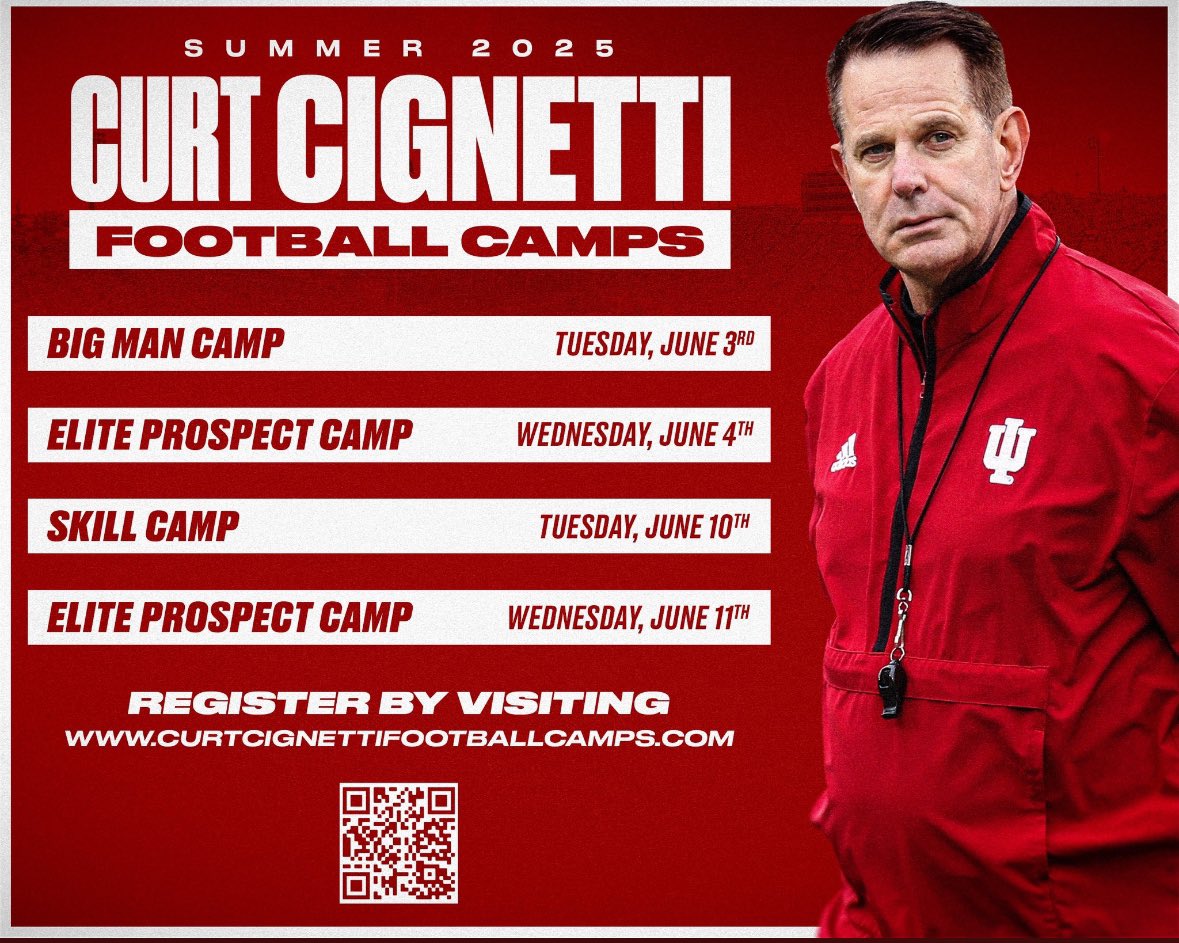 Camboz7774's tweet photo. Thank you so much @Coach_AHiggins for the camp invite! I am looking forward to attending the camp this summer. 
@IndianaFootball 
@OLMafia 
@DuhawkQB8
@WestoshaFBall https://t.co/vdJOyhuIr0