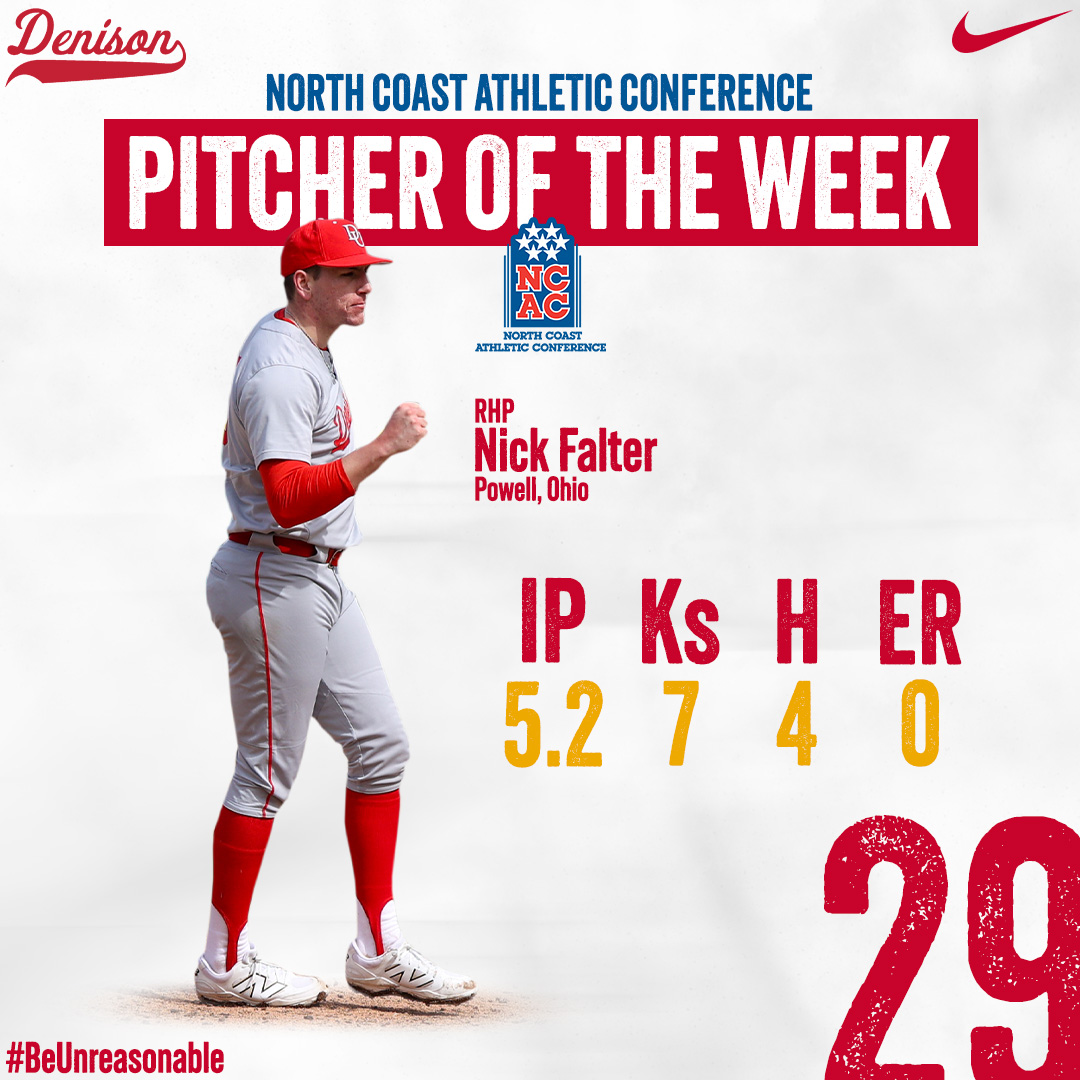 NCAC Pitcher of the Week!!

#BeUnreasonable