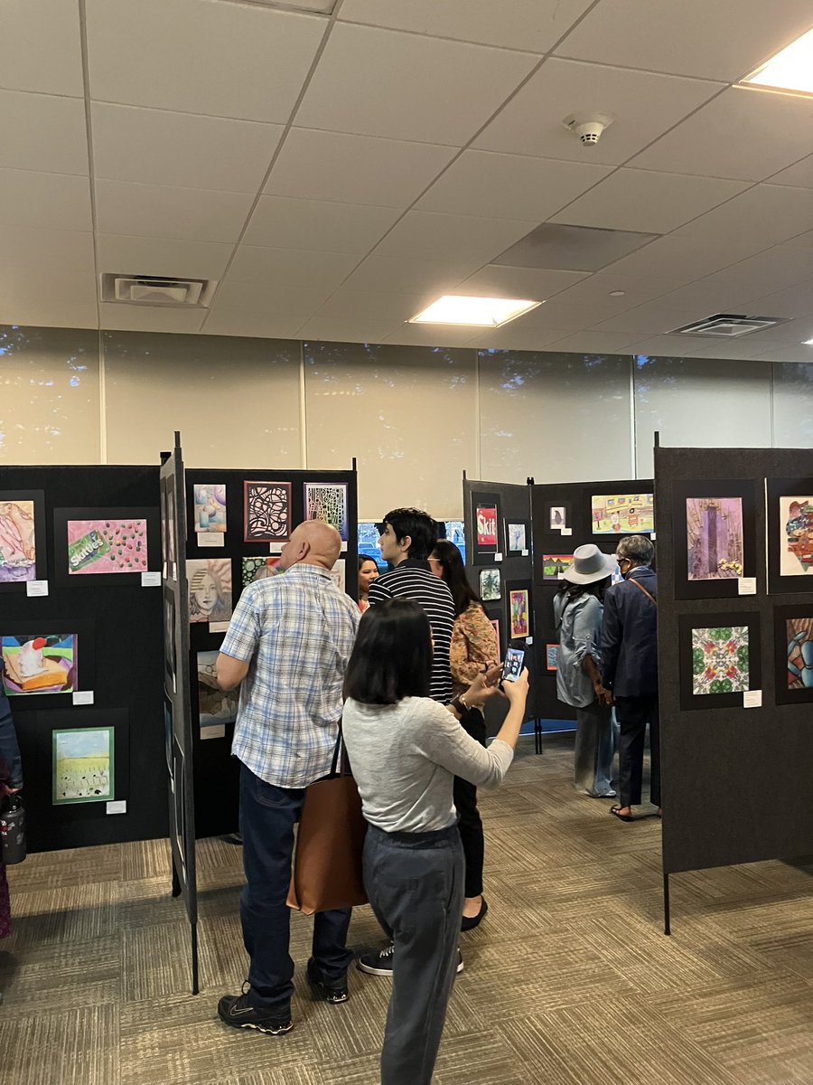 Feb. 25th, the CFBISD Fine Arts department kicked off National Youth Art Month (YAM) with an annual opening reception at Carrollton Regional Medical Center. Artwork created by talented elementary through high school students from every #CFBISD campus was represented. <a href="/TexasYAM/">TexasYAM</a>