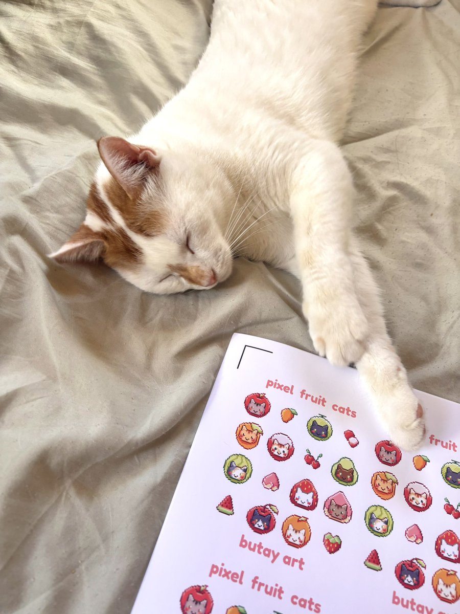 my sweet sleepy baby helping me make sticker sheets for HI Pin Fair this weekend 🥰❤️