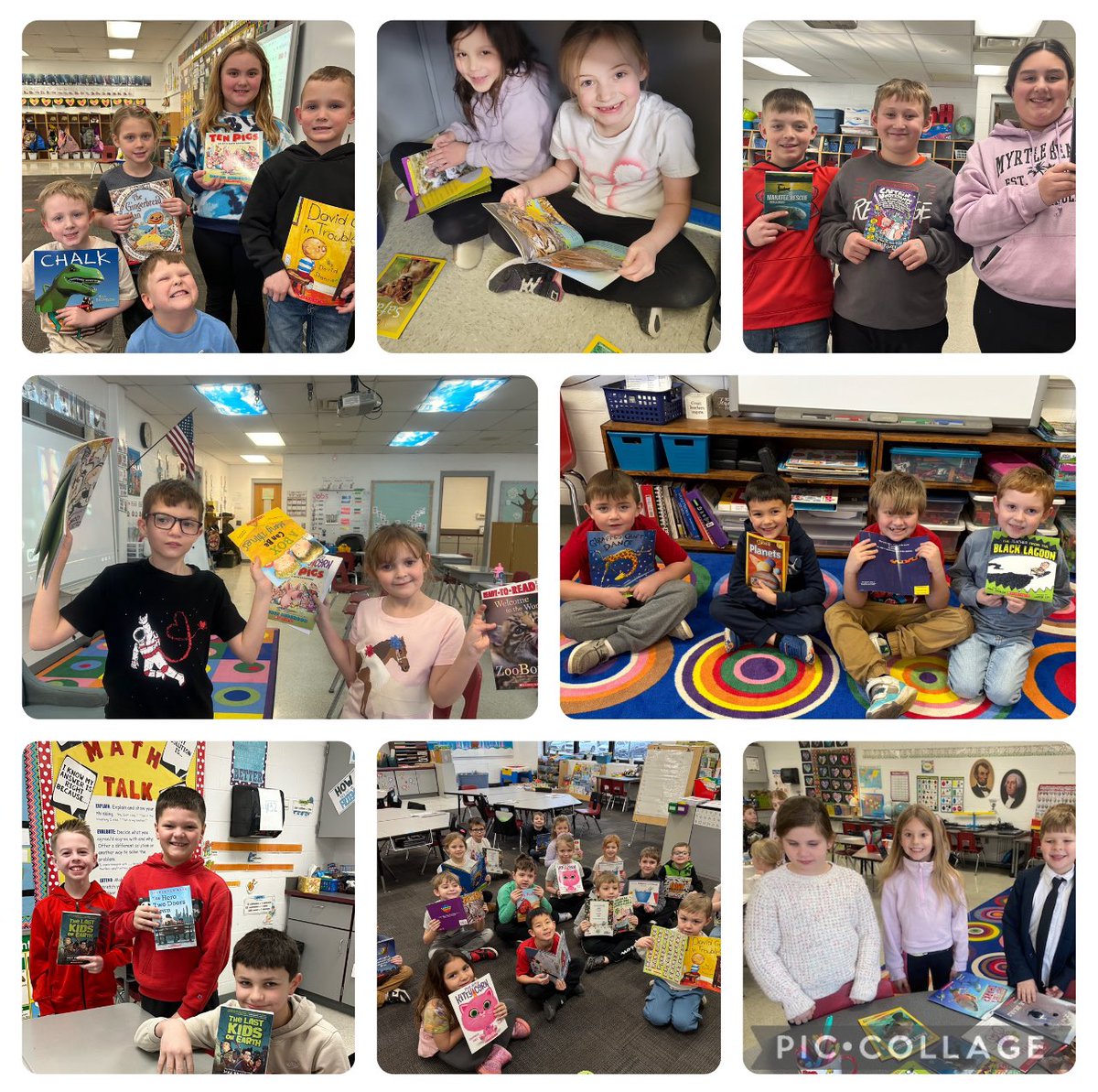 A huge shout out to the Muskingum Valley Educational Service Center- Our students love all of the new books that they have received through the Reading is Fundamental Grant! ❤️📚