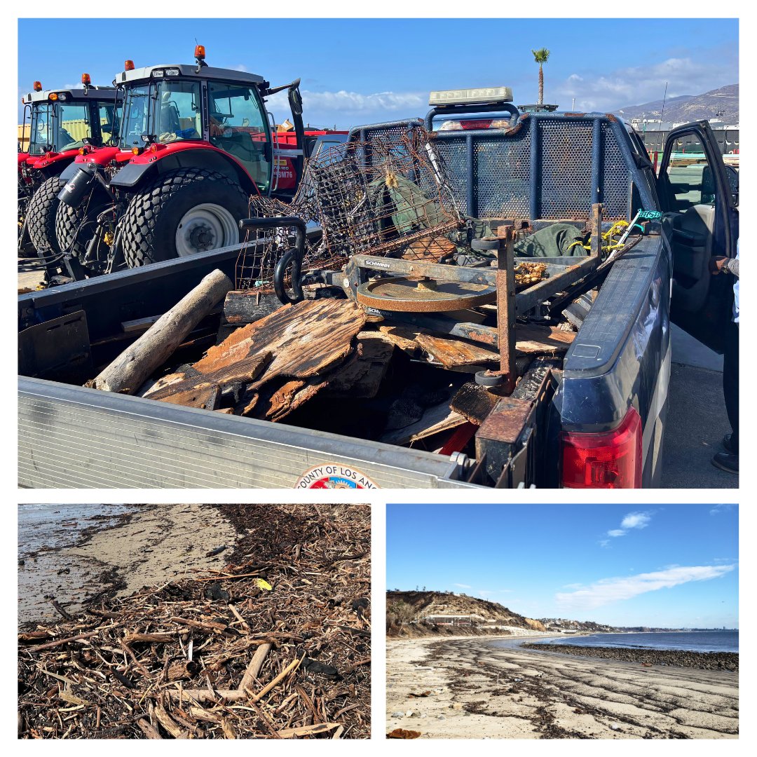 Fire debris continues to wash up on LA beaches. Learn more at beaches.lacounty.gov/wildfires.