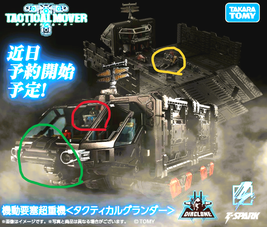 T-SPARK ダイアクロン 機動要塞超重機 タクティカルグランダー