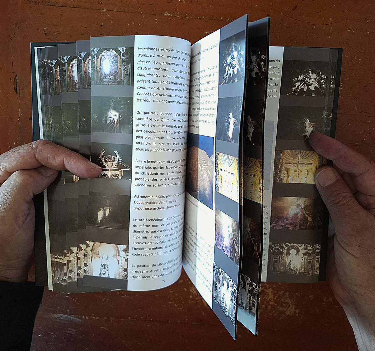 Libro Quito Solar,
Acaba de salir del horno!
Lo tendremos disponible en el Museo Solar Quitsato, en Guachalá, Cayambe. 
Te esperamos este carnaval.
Este es un flipbook, dónde puedes ver 10 efectos lumínicos pasando las páginas.
Es una publicación inédita en el Ecuador.