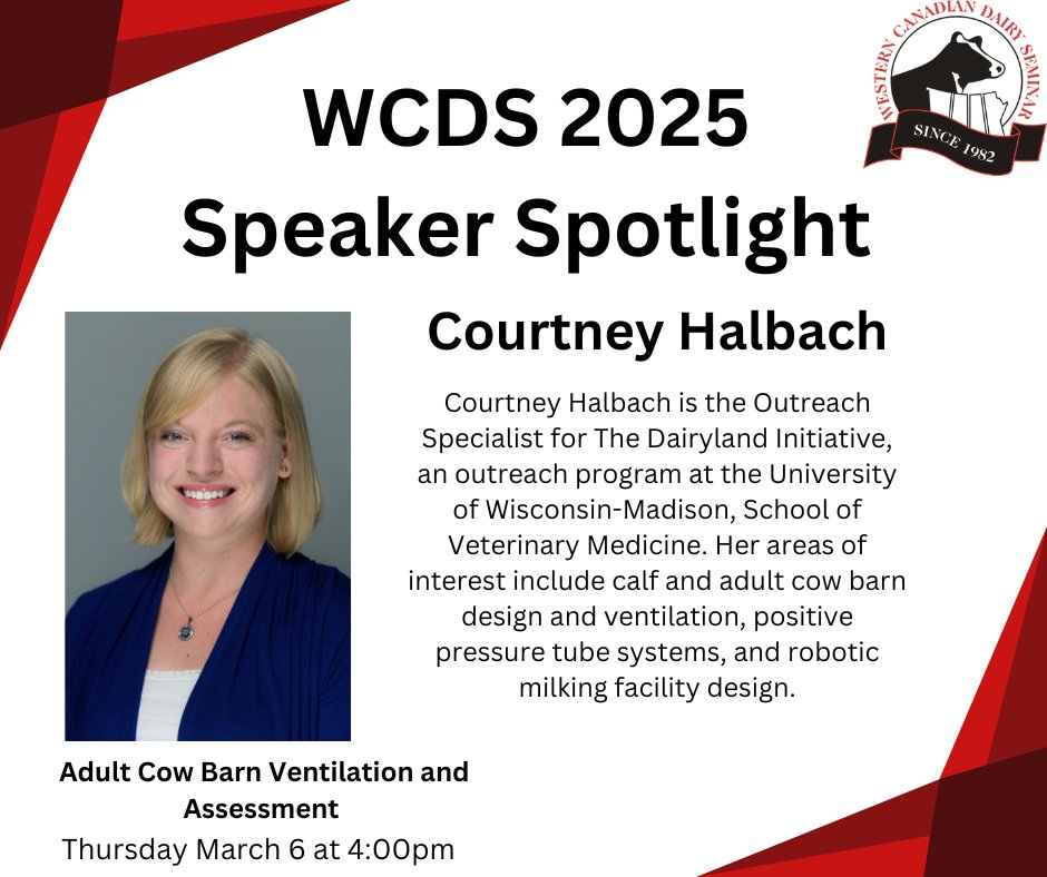 Join us on March 6th where our Session 7 speakers will be discussing "Future Proofing: Topics for  Progressive Dairy Management"

#wcds #wcds2025