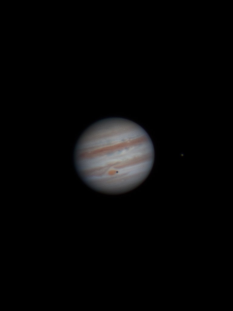 Jupiter and Europa tonight.