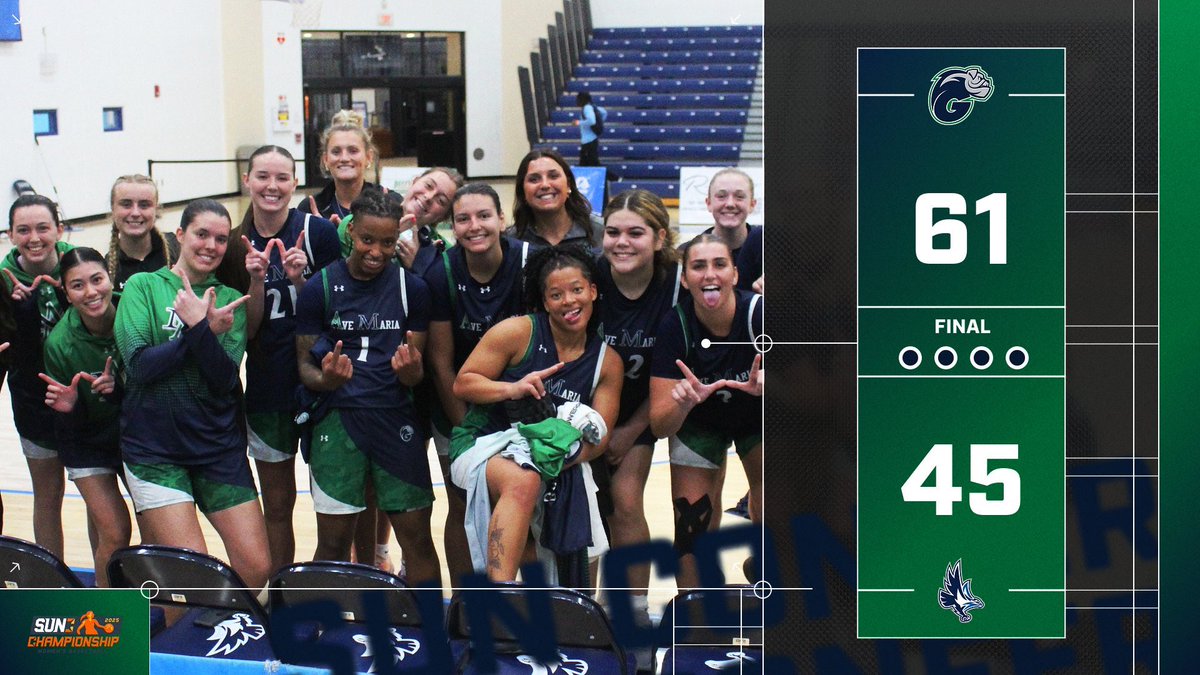 GYRENES WIN!!!!!!!!!

Ave Maria moves on to the Sun Conference Semifinal with their win over Keiser.

Armstead: 20 pts
Humphrey: 12 pts
Thompson: 12 pts
Shanahan: 10 pts

#GyreneNation
