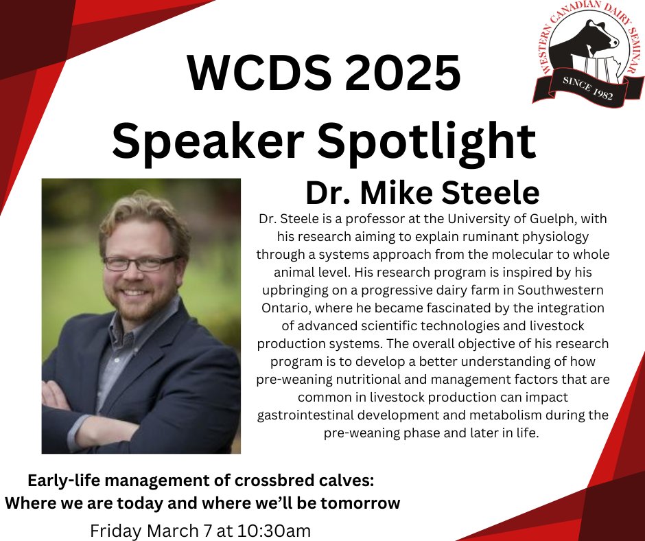 On March 7th during Session 9 at WCDS 2025 our speakers will be discussing "Feeding the Youngstock for an  Efficient Future"! We look forward to seeing you there!

#wcds #wcds2025