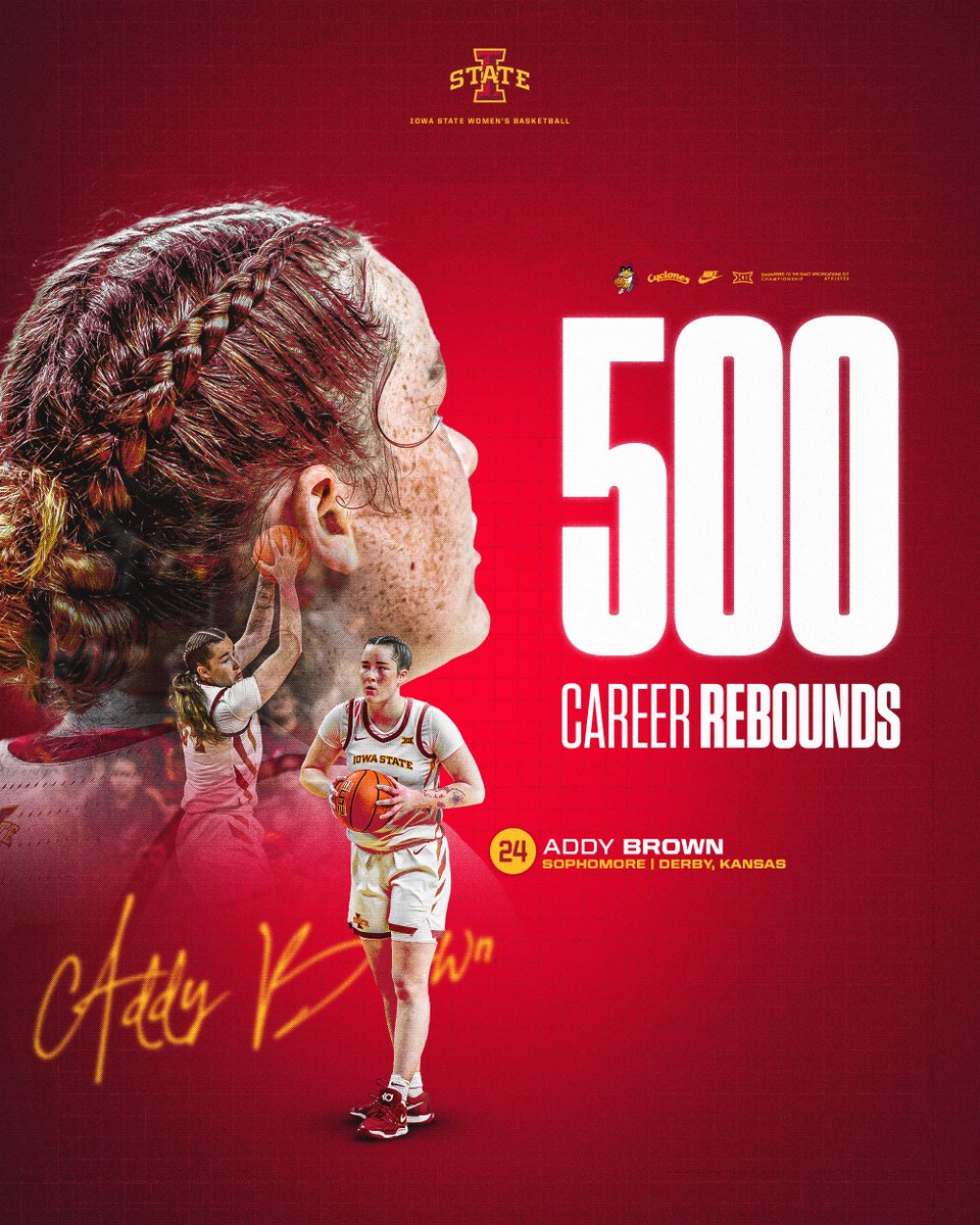 With her 8th board of the night, Addy Brown totals her 500th career rebound!

🌪️🏀🌪️