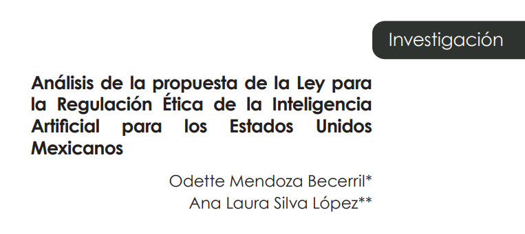 algoritmos_der's tweet image. Análisis de la propuesta de la Ley para la Regulación Ética de la Inteligencia Artificial para los Estados Unidos Mexicanos
🔗scholar.google.com.ar/scholar_url?ur…