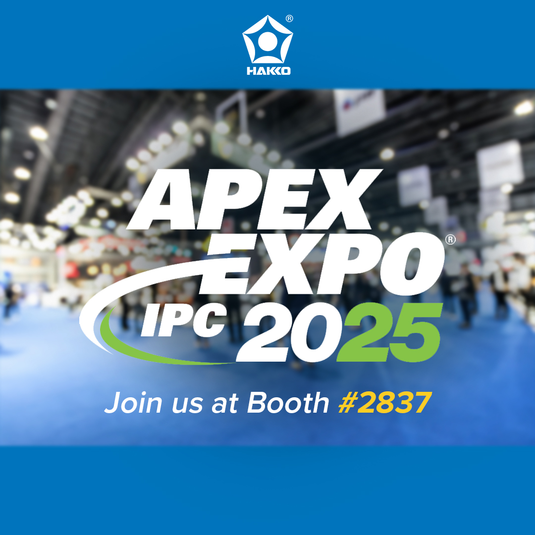 WE'RE COMING TO IPC APEX IN ANAHEIM! Check us out at booth #2837 March 18th - 20th, and come see the latest and greatest from Hakko!

#hakko #hakkousa #ipc #ipcapex #apex #apexexpo #soldering #solderingstation