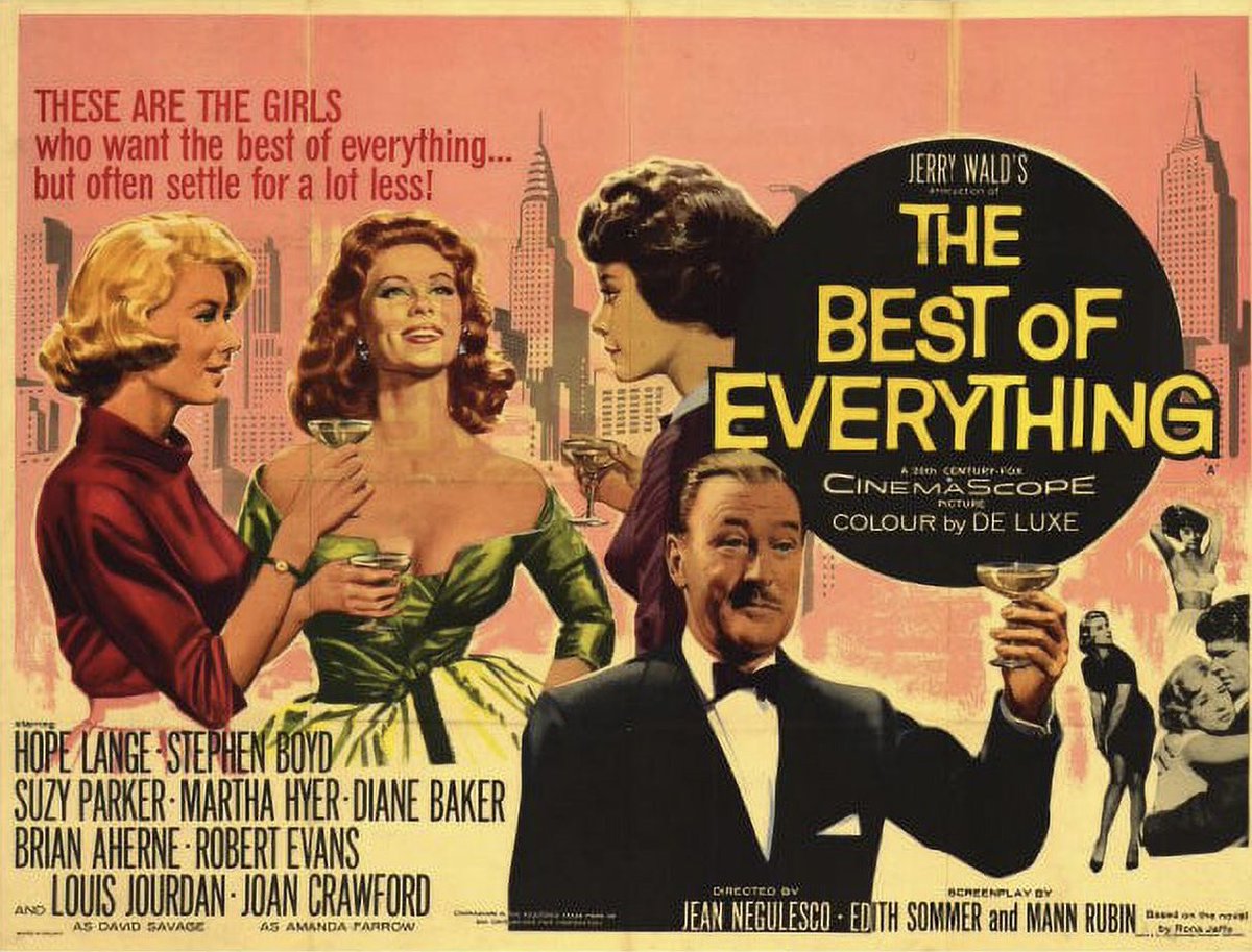 FrankMalfitano's tweet photo. ANOTHER 100 FAVORITE FILMS (IN NO ORDER) 73: On actress #DianeBaker 87th π hereβs her π making 1959 glossy time capsule soaper about 3 young women & their travails as they make their way in #NYC π₯ by #JeanNegulesco from #RonaJaffe π #HopeLange #SuzyParker #JoanCrawford ποΈ https://t.co/jZ4PlAQetx