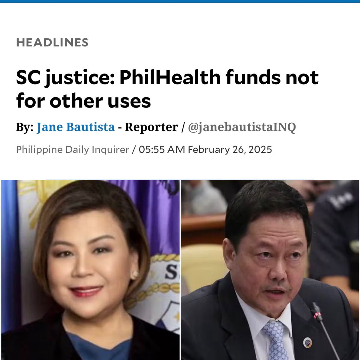 MANILA, Philippines — Where did the money go?

Oral arguments at the Supreme Court continued on Tuesday on the controversial transfer of P89.9 billion in excess reserve funds from the Philippine Health Insurance Corp. (PhilHealth) to the national treasury for unprogrammed