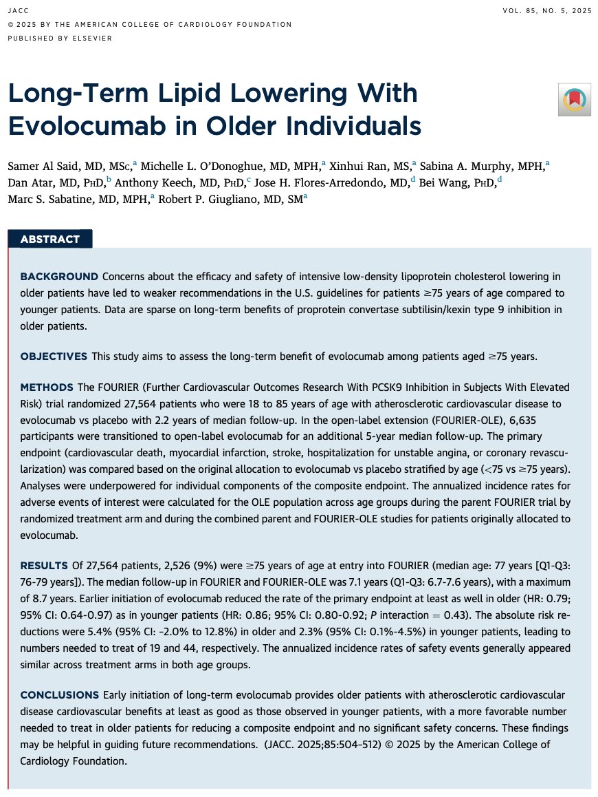 Samer Alsaid (@sameralsaid) on Twitter photo There doesn’t appear to be a floor with LDL—💥 lower is better, even in the elderly. Check out our work in <a href="/JACCJournals/">JACC Journals</a> sciencedirect.com/science/articl… There doesn’t appear to be a floor with LDL—💥 lower is better, even in the elderly. Check out our work in <a href="/JACCJournals/">JACC Journals</a> sciencedirect.com/science/articl…
