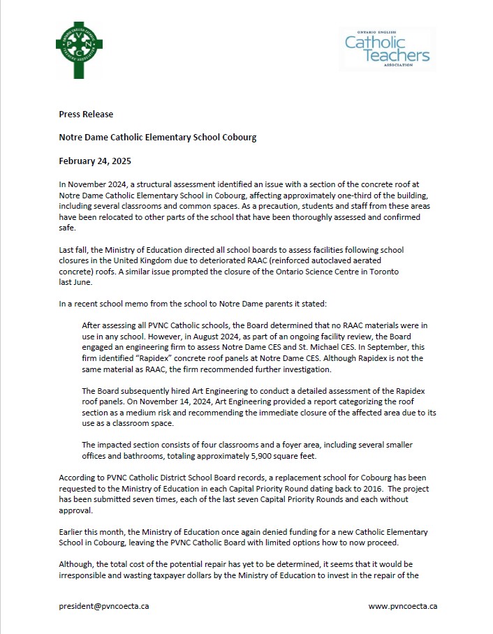 OECTA PVNC Unit tweet media