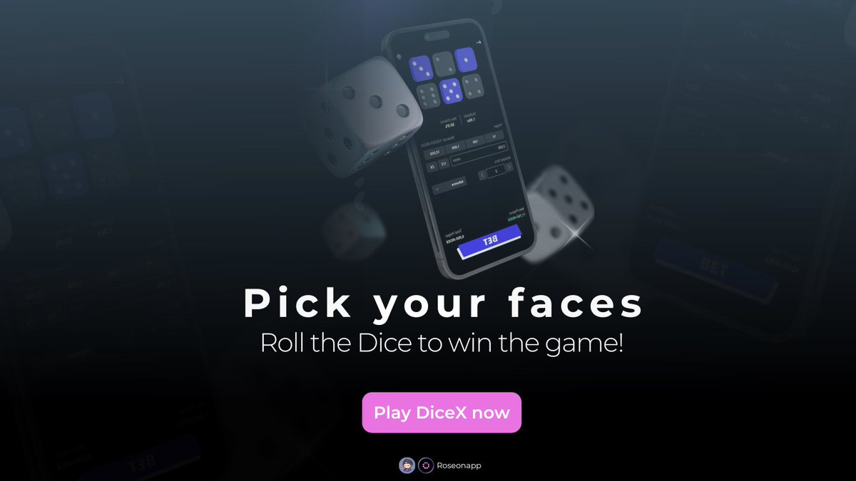 ThisEmmy_1's tweet photo. The dice are rolling - what dice faces will you choose in DiceX on #RoseonApp? 🎲
Show off your prediction skills by picking up to 5 faces and kick off the luck battle!
Challenge your friends and see who gets the winning luck today! 👉 https://t.co/AlgU8ewLd5 https://t.co/MAFpaWUW1G