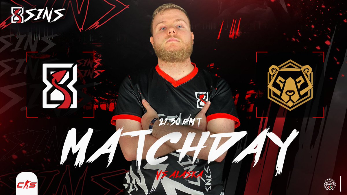 8Sins (@8sinsesports) on Twitter photo They got the better of us at EPICLAN, but lightning doesn’t strike twice. Time to flip the script and remind them who’s boss. ❄️➡️🔥
⚔️| <a href="/UKICircuit/">UK & Ireland Circuit</a> Division 1
🆚| @ALASKA_CS2
⏰| 🇬🇧 21:30 / 🇪🇺 22:30
📺| twitch .tv/8sinsesports They got the better of us at EPICLAN, but lightning doesn’t strike twice. Time to flip the script and remind them who’s boss. ❄️➡️🔥
⚔️| <a href="/UKICircuit/">UK & Ireland Circuit</a> Division 1
🆚| @ALASKA_CS2
⏰| 🇬🇧 21:30 / 🇪🇺 22:30
📺| twitch .tv/8sinsesports