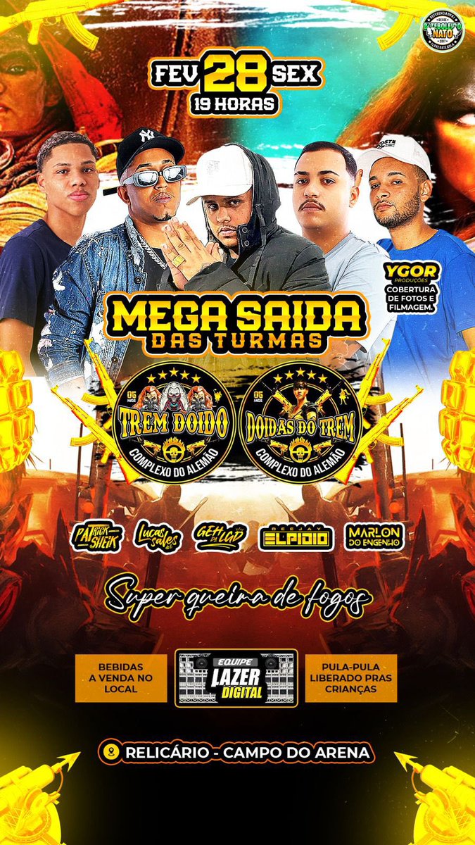 turmatremdoido's tweet photo. TREM DOIDO 5 ANOS 🚂💀🔥

50 adultos e 15 crianças vão te mostrar o mundo do filme MadMax 🎬🚂🔥

PREPAREM-SE QUE SEXTA DE CARNAVAL CPX DO ALEMÃO IRA TER +1 ESPETÁCULO ⏳⏳⏳ https://t.co/UajrJZs64u