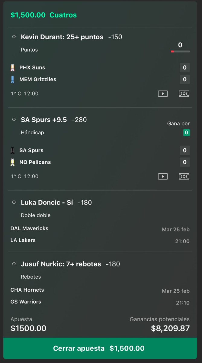 Manu_Cepeda1's tweet photo. PARLAY NBA 🏀🏀🏀

Se van 1000 bolas entre los ❤️🔁💬 si cobramos 

Jálense esta por comenzar pueden ir live 🤝 https://t.co/0WTJffmjh2