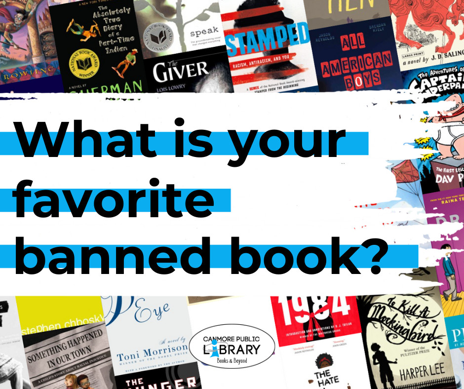 CanmoreLibrary's tweet image. 📚🚫 For #FreedomToReadWeek, we’re celebrating the freedom to choose what we read! Some of the most impactful books have been challenged/banned, but they inspire, educate, &amp;amp; spark important conversations. What’s YOUR fave banned book? 📖✊

#BannedBooks  #CanmorePublicLibrary