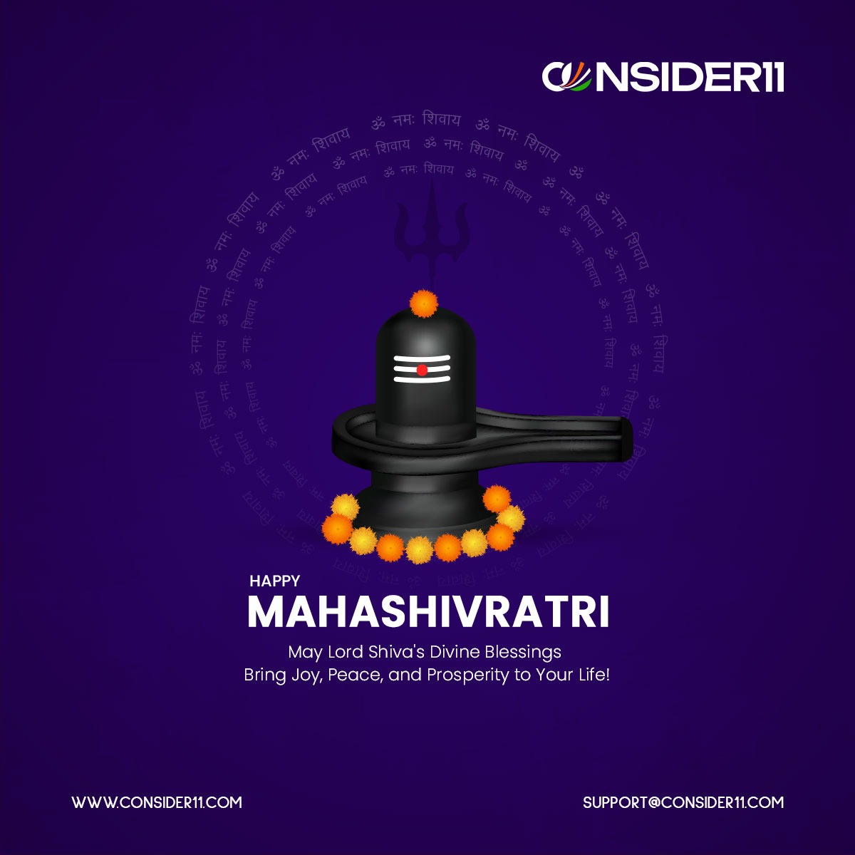 consider11app's tweet photo. 🔱 Bow to the Supreme, Rise Like a Champion! 🔥

On this night of Maha Shivratri, embrace the strength, clarity, and fearlessness of Mahadev. 💪

⚡ Play with devotion. Win with determination. Dominate the game. 🏏

Har Har Mahadev! 🙏 https://t.co/9lbvemrnVs