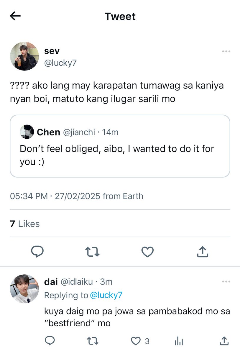 steh4n's tweet photo. a #shuaiven #parentz one shot au
steven na straight pa sa ruler, hindi nawawalan ng babae, at... grabe kung makabakod sa best friend niyang si aibo ??????? https://t.co/OvMC89wWxV