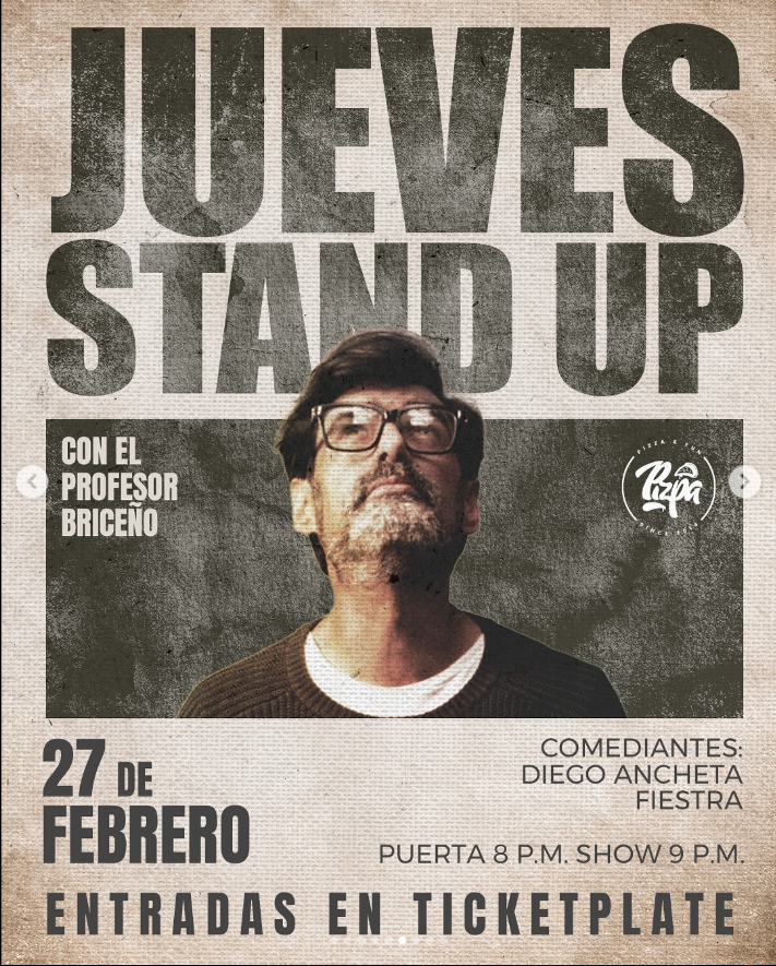 profesorbriceno's tweet photo. A esta hora podrías estar ej Jueves Comiendo, bebieno y viendo LA MEJOR COMEDIA EN VIVO DE CARACAS JuevesDeStandUp en @pizpafun Voy y llevo a @fiestraa y @diegoancheta y PUEDES CUADRAR TU MESA YAAA... https://t.co/CZNmgiHfnD https://t.co/B0NUttCebh