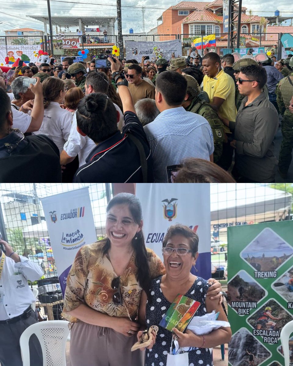 El Ministerio de Turismo se sumó a la Brigada Social, liderada por el presidente <a href="/DanielNoboaOk/">Daniel Noboa Azin</a>, en la provincia de El Oro, promoviendo el turismo como motor de desarrollo y acercando oportunidades a la comunidad.🧵⤵️